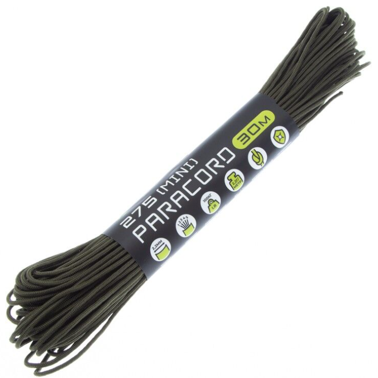 

Паракорд 275 CORD 30м световозвращающий (army green), Зеленый, УТ-00055992
