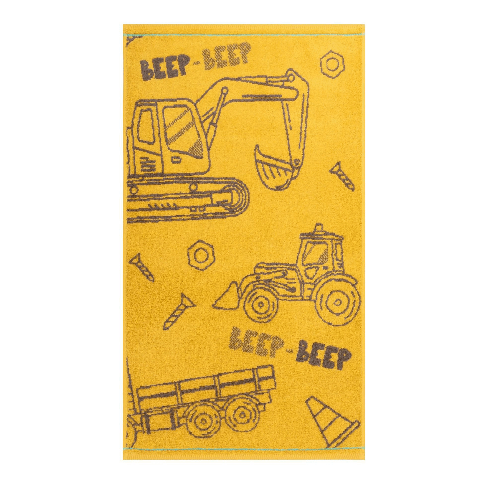 

Полотенце Cleanelly Basic Building Machine 50 х 90 см махровое желто-серое