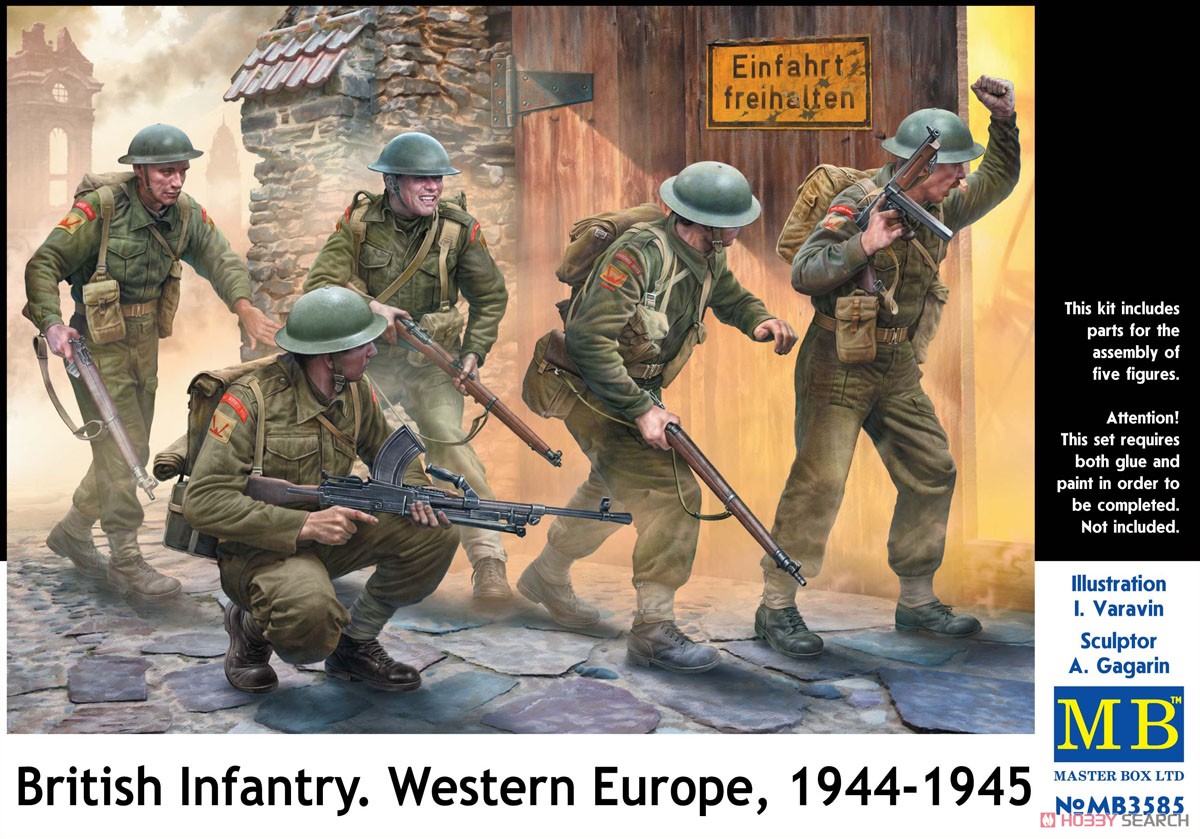 

Сборная модель MasterBox 1/35 Британская пехота. Западная Европа, 1944-1945 гг. 3585