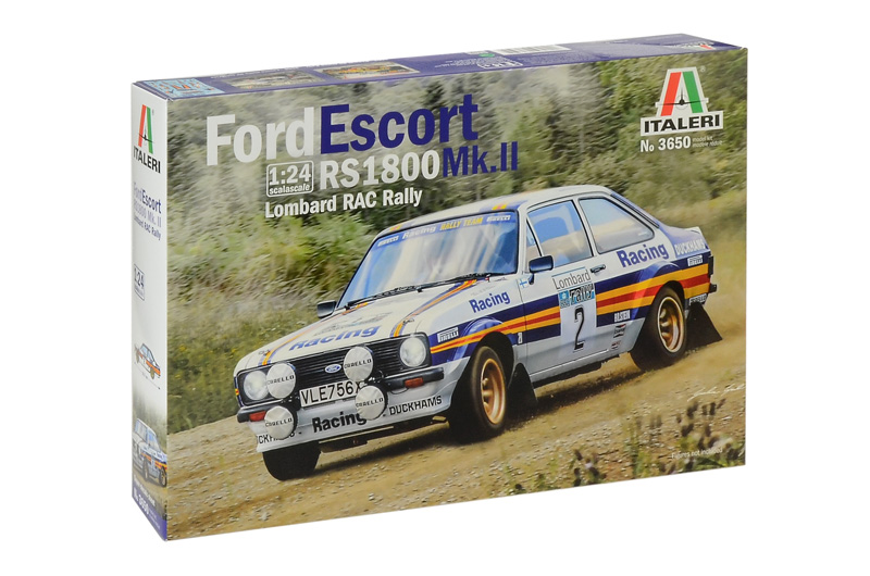 фото Сборная модель italeri 1/24 автомобиль ford escort rs 1800 mk.ii lombard rac rally 3650