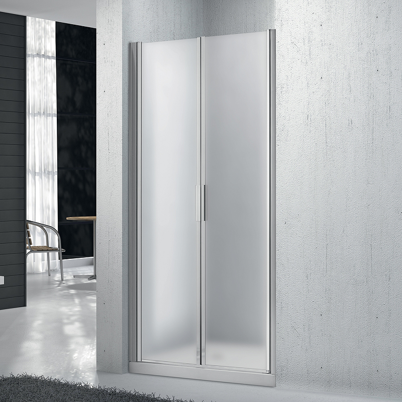 

Душевая дверь BelBagno Sela 100 SELA-B-2-100-P-Cr профиль Хром стекло рифленое