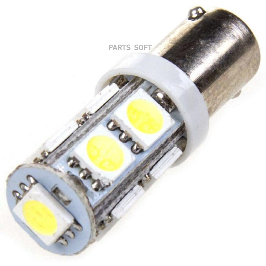 

Светодиодная лампа 24v T4W BA9s габарит повтор. белая 9 SMD SKYWAY