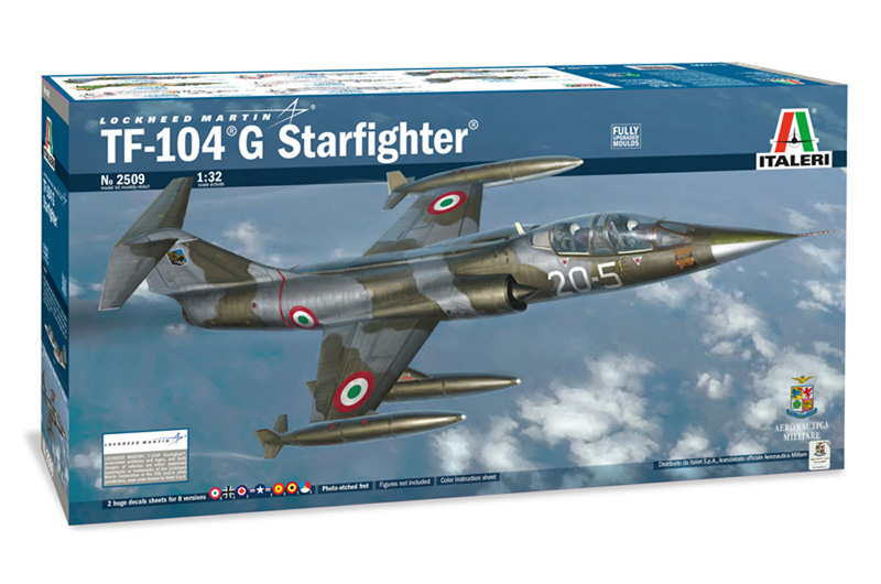 фото Сборная модель italeri 1/32 самолет tf-104 g starfighter 2509