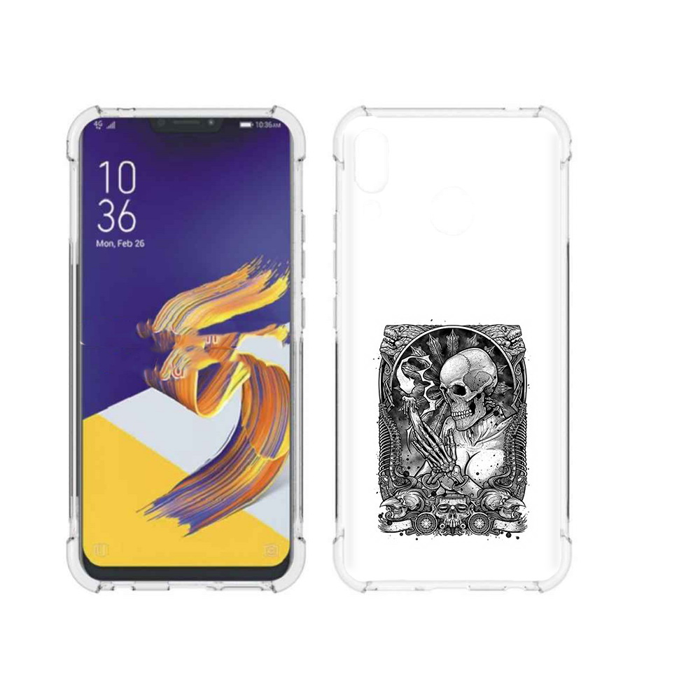 

Чехол MyPads Tocco для Asus ZenFone 5 девушка скелет, Прозрачный, Tocco