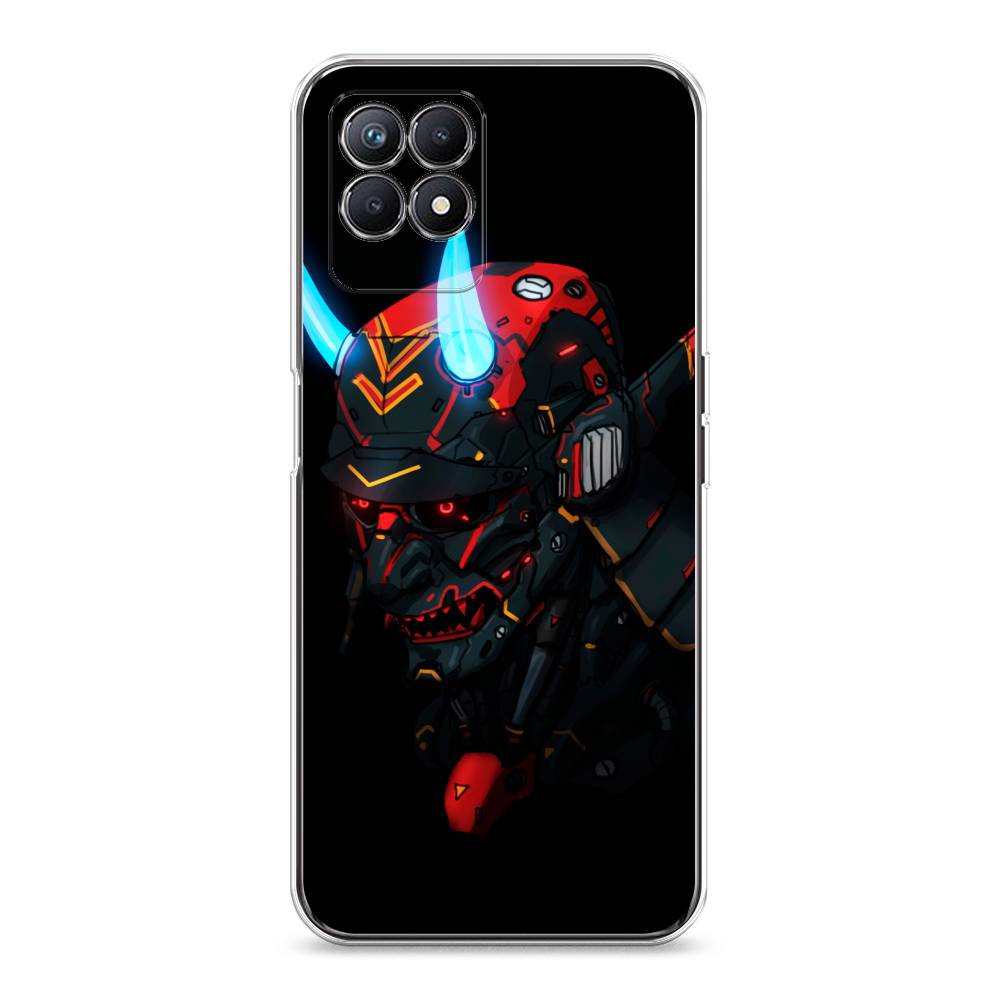 

Чехол Awog на Realme 8i "Неоновый самурай", Разноцветный, 257350-6