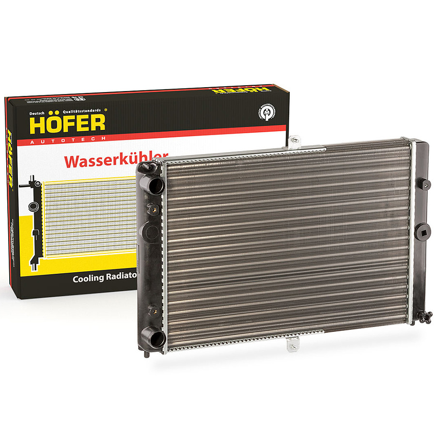 Радиатор охлаждения 2108 алюминиевый универсальный HOFER HF 708 412 2108-1301012