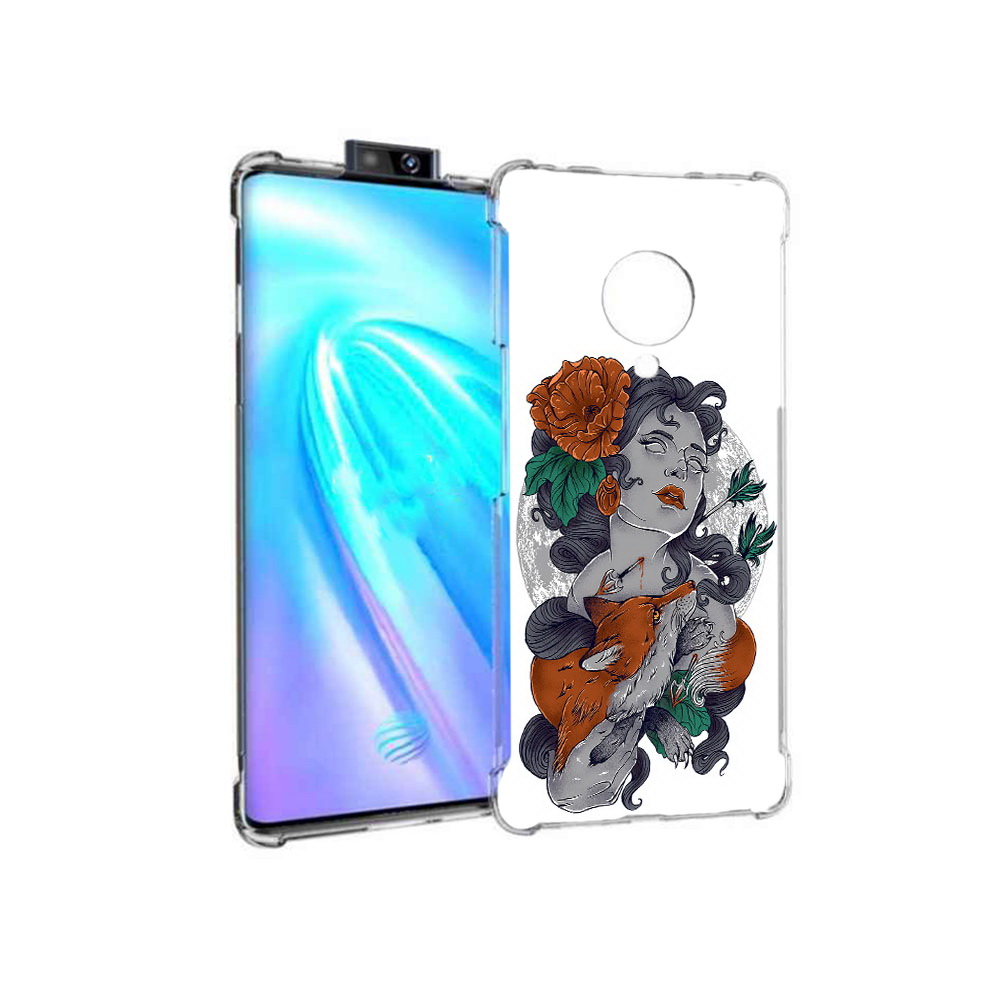 

Чехол MyPads Tocco для Vivo NEX 3 темная девушка с лисой (PT136035.381.639), Прозрачный, Tocco