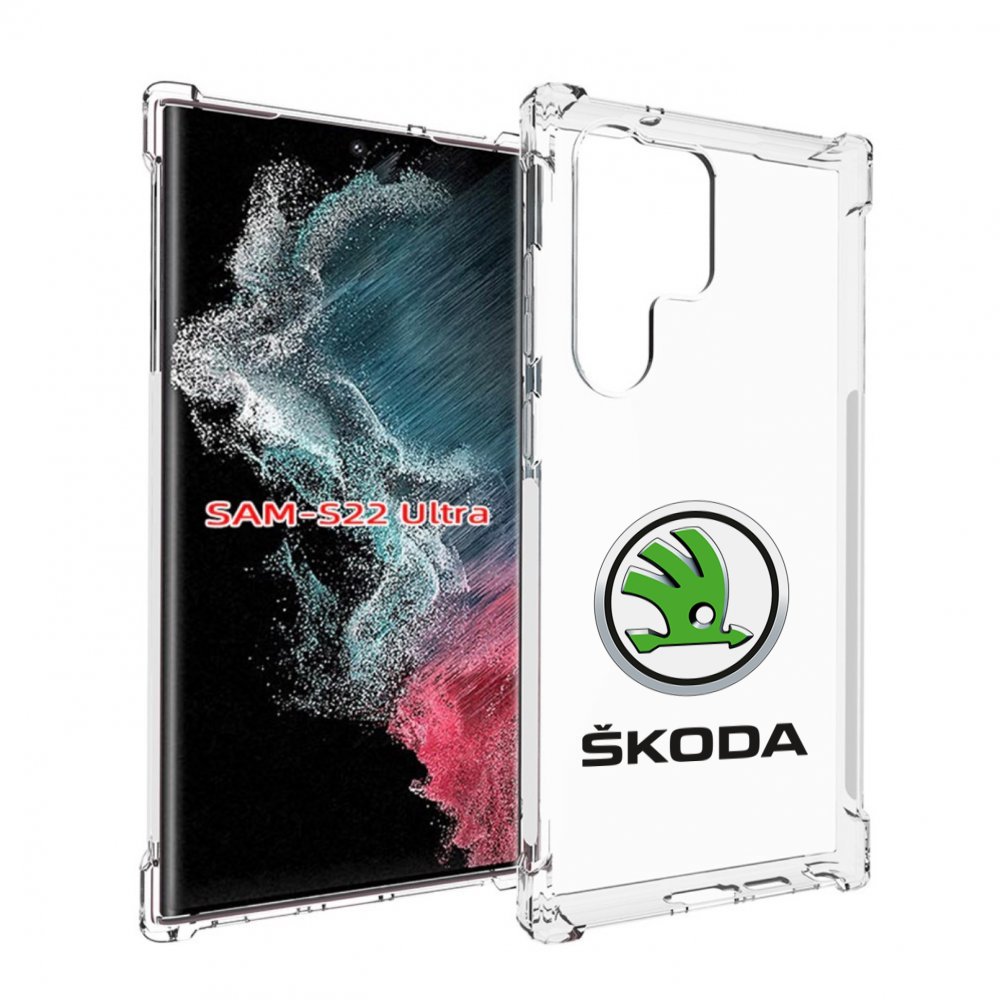 Чехол MyPads skoda-4 мужской для Samsung Galaxy S23 Ultra