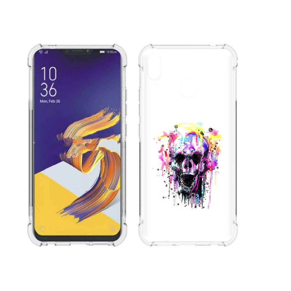 Чехол MyPads Tocco для Asus ZenFone 5 граффити череп