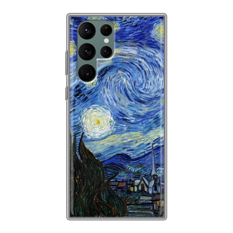 фото Чехол для samsung galaxy s22 ultra с рисунком и защитой камеры 100gadgets