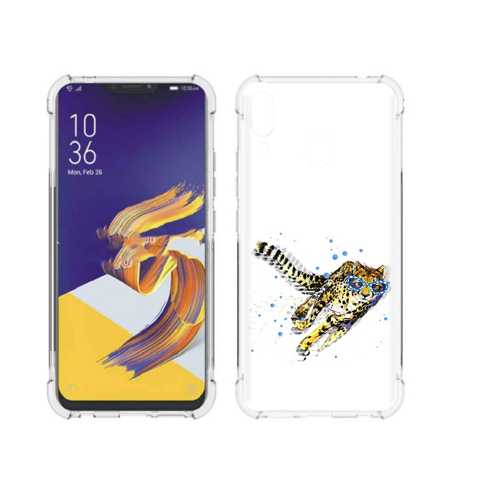 

Чехол MyPads Tocco для Asus ZenFone 5 гепард в очках, Прозрачный, Tocco