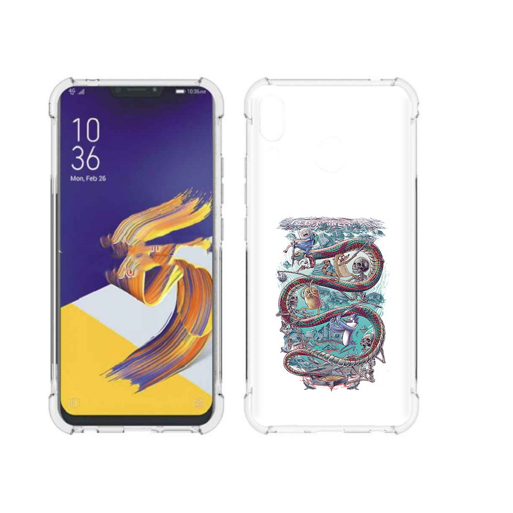 Чехол MyPads Tocco для Asus ZenFone 5 время приключений страшилка