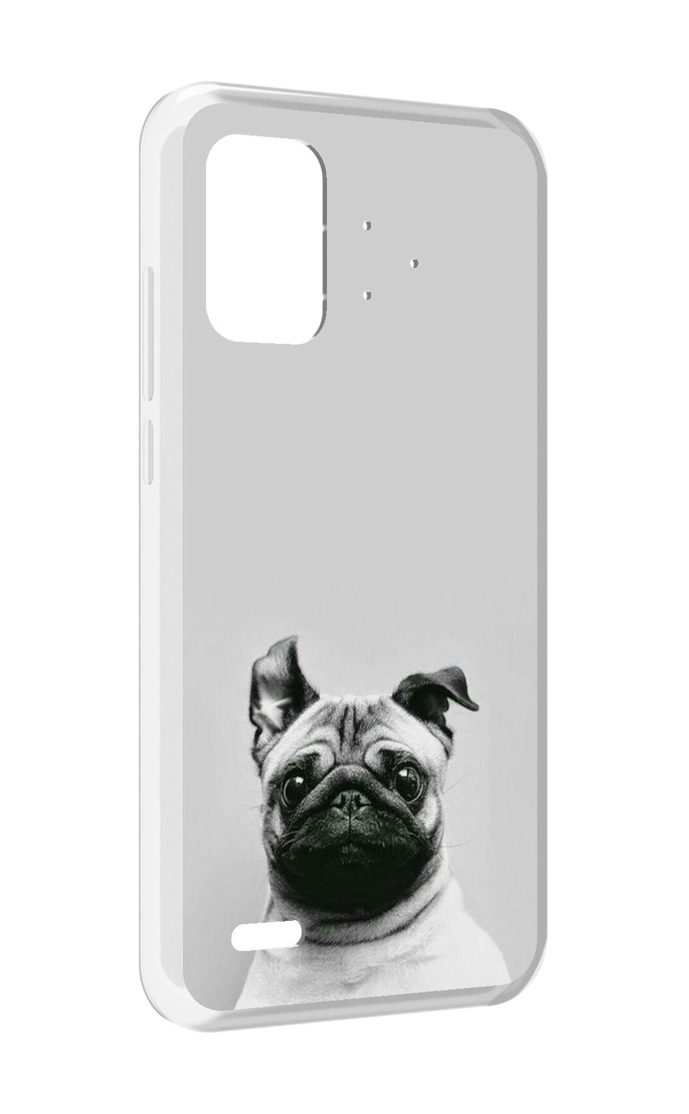 

Чехол MyPads мопс для UMIDIGI Bison Pro, Прозрачный, Tocco