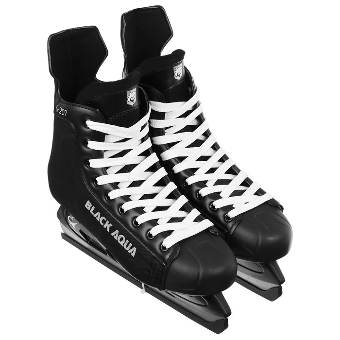 Коньки хоккейные BlackAqua HS-207, р.37, черный
