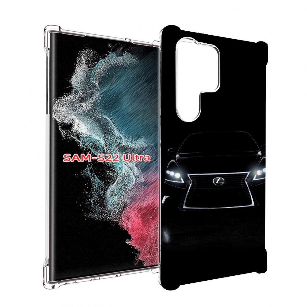 Чехол MyPads lexus 1 мужской для Samsung Galaxy S23 Ultra