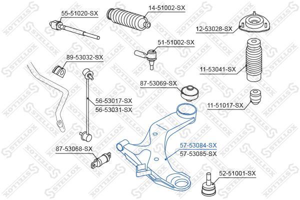 

Рычаг подвески Stellox 57-53084-SX