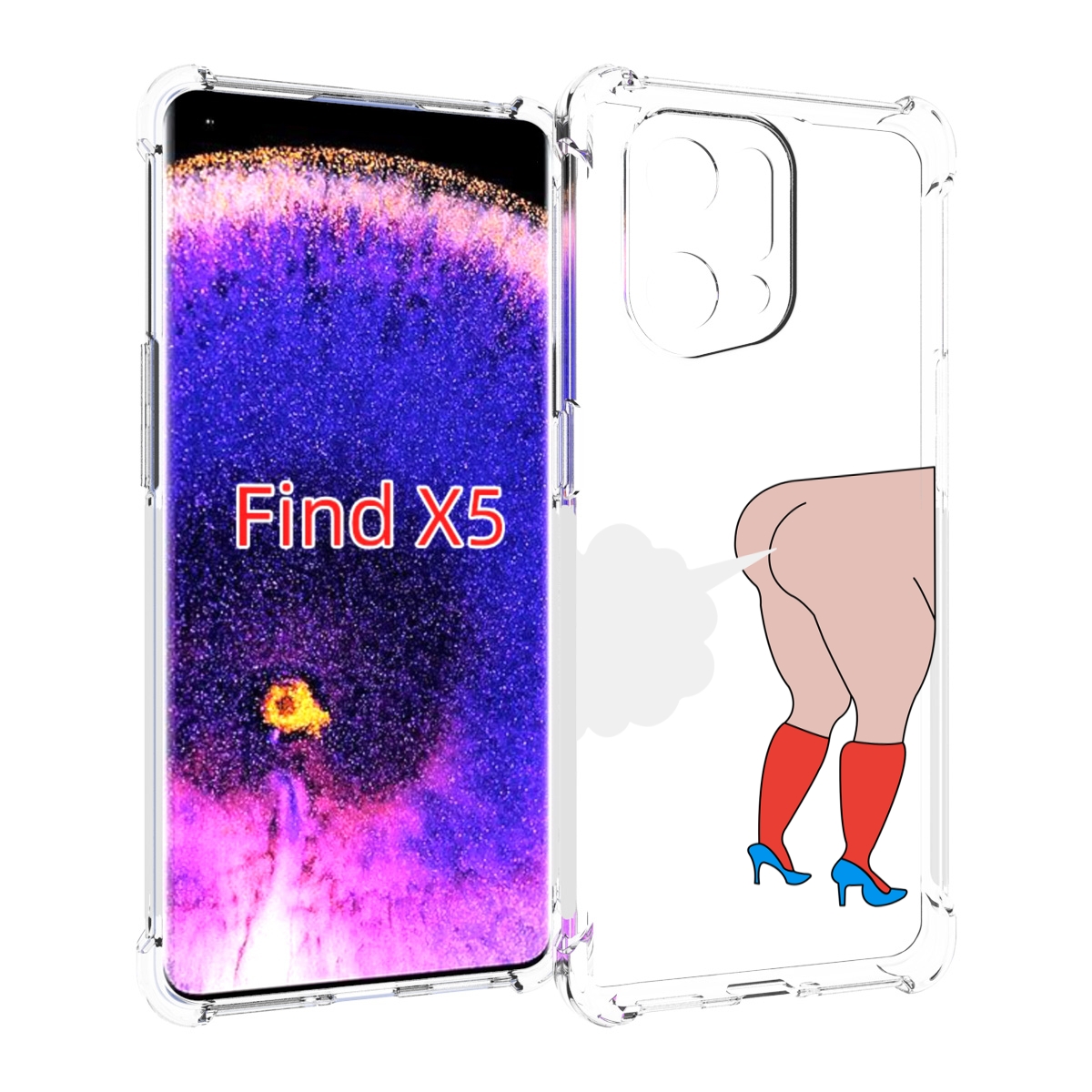 

Чехол MyPads смешная-ситуация детский для Oppo Find X5, Прозрачный, Tocco