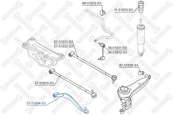 

Рычаг подвески Stellox 57-51034-SX