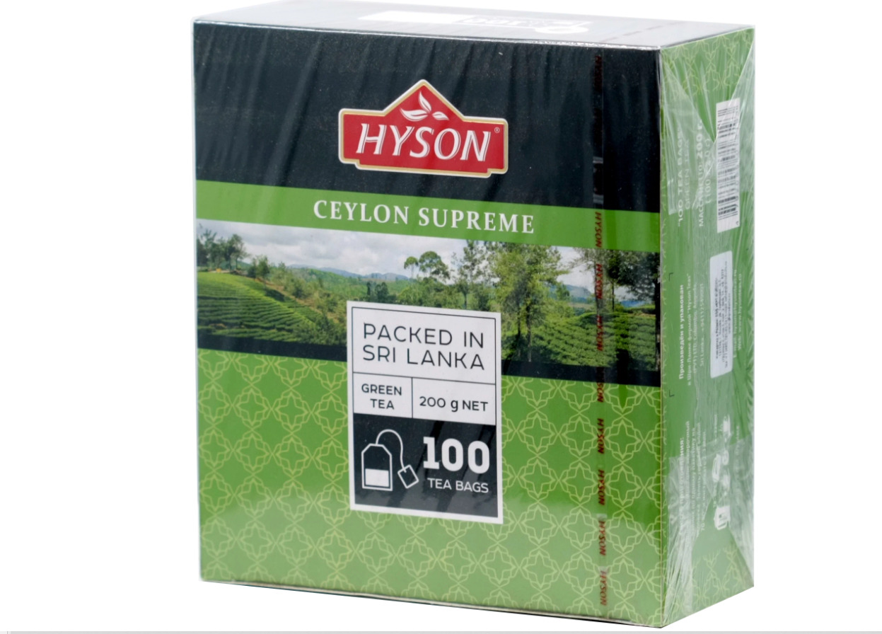 

Чай Hyson зеленый Ceylon Supreme 100пак х 2гр