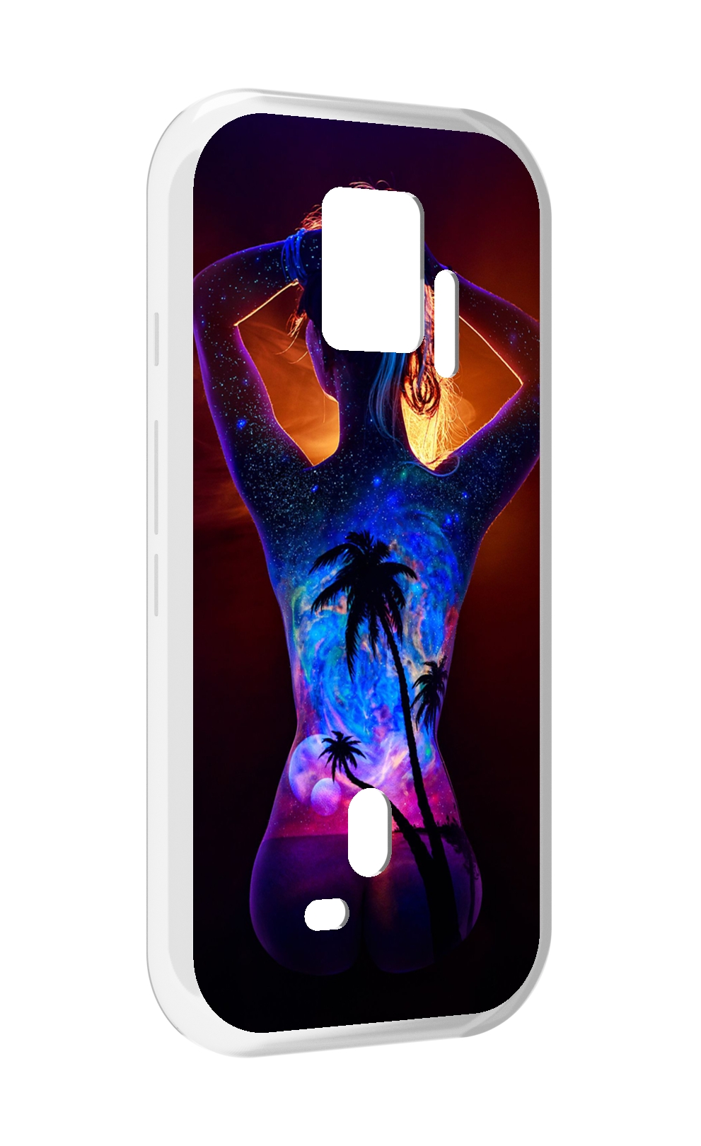 

Чехол MyPads Девушка-и-пальмы женский для ZTE Nubia Red Magic 7S Pro, Прозрачный, Tocco