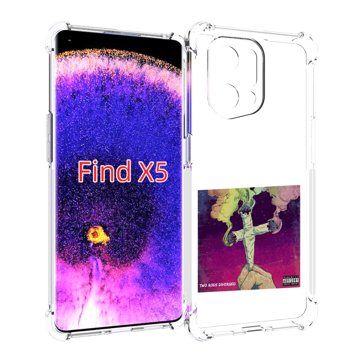 

Чехол MyPads сигаретный крест для Oppo Find X5, Прозрачный, Tocco
