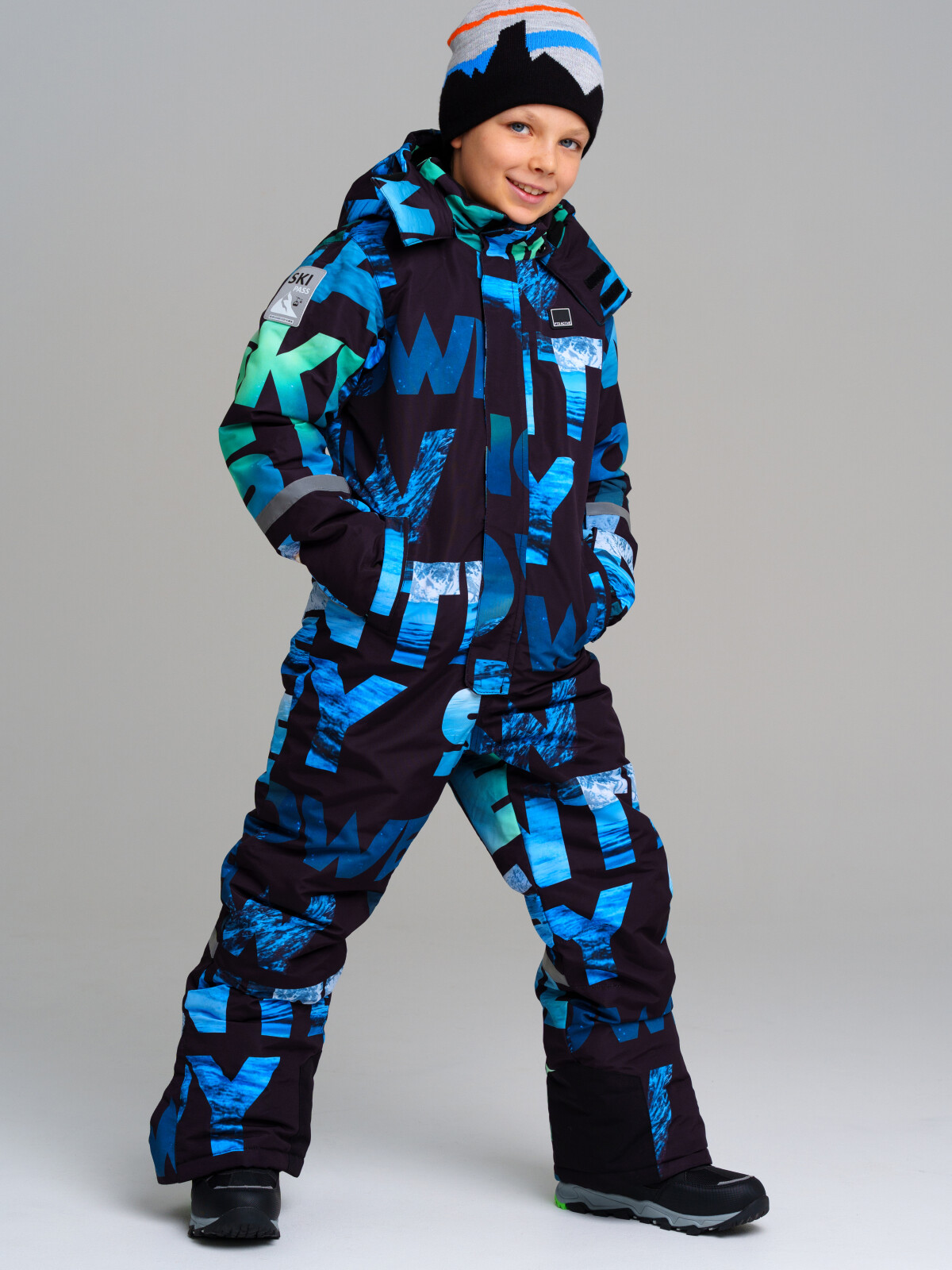 

Комбинезон текстильный с полиуретановым покрытием для мальчиков PlayToday, цветной, 152, Разноцветный, 32311057