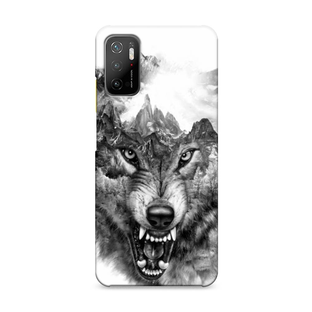 

Пластиковый чехол "Волк в горах" на Xiaomi Poco M3 Pro, 311020-1