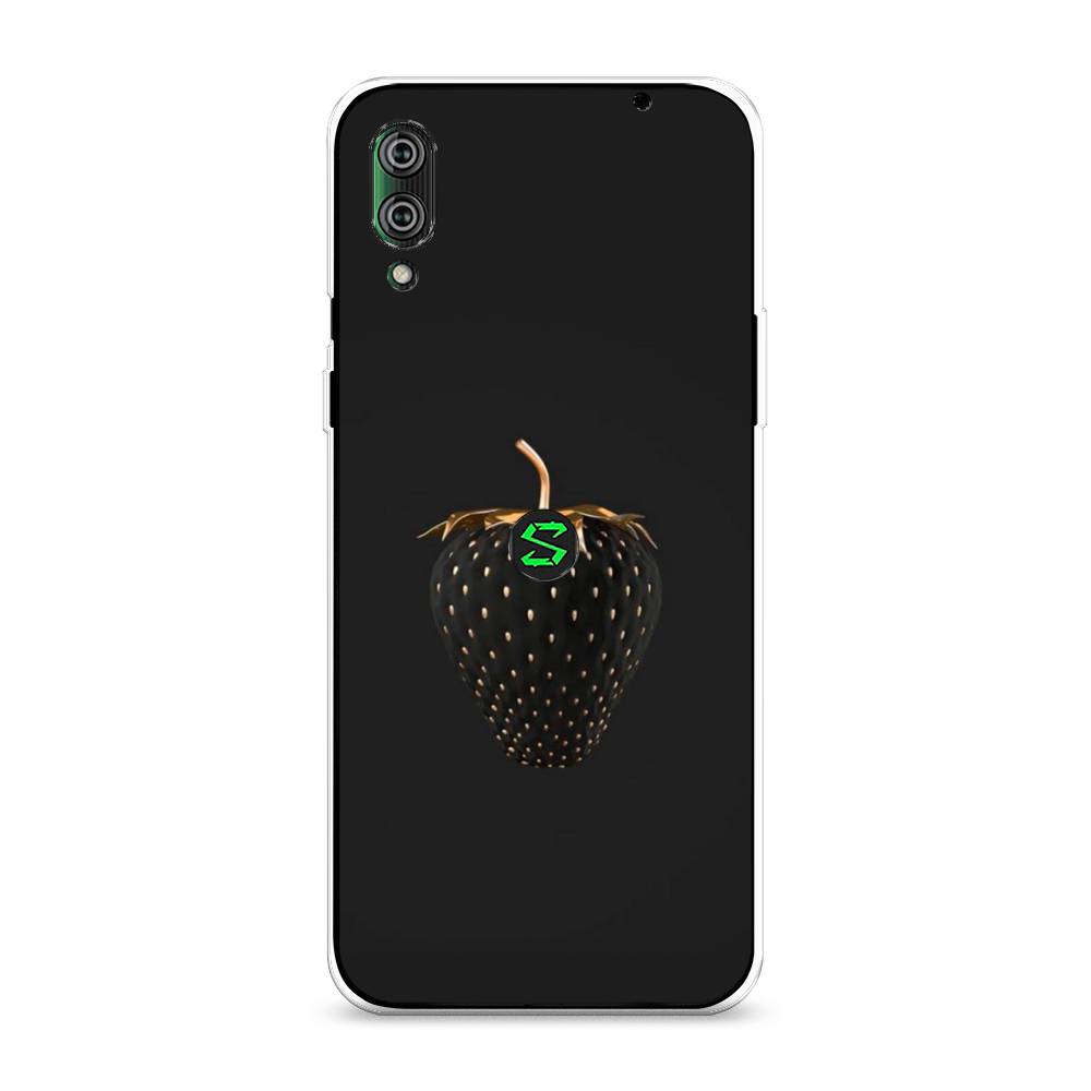 

Чехол Awog на Xiaomi Black Shark 2/2 Pro "Черно-золотая клубника", Разноцветный, 36450-10