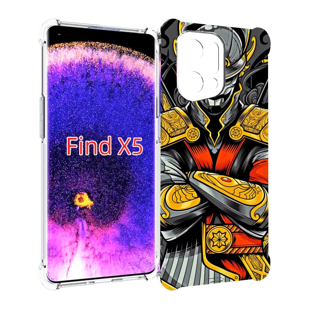 

Чехол MyPads самурай для Oppo Find X5, Прозрачный, Tocco
