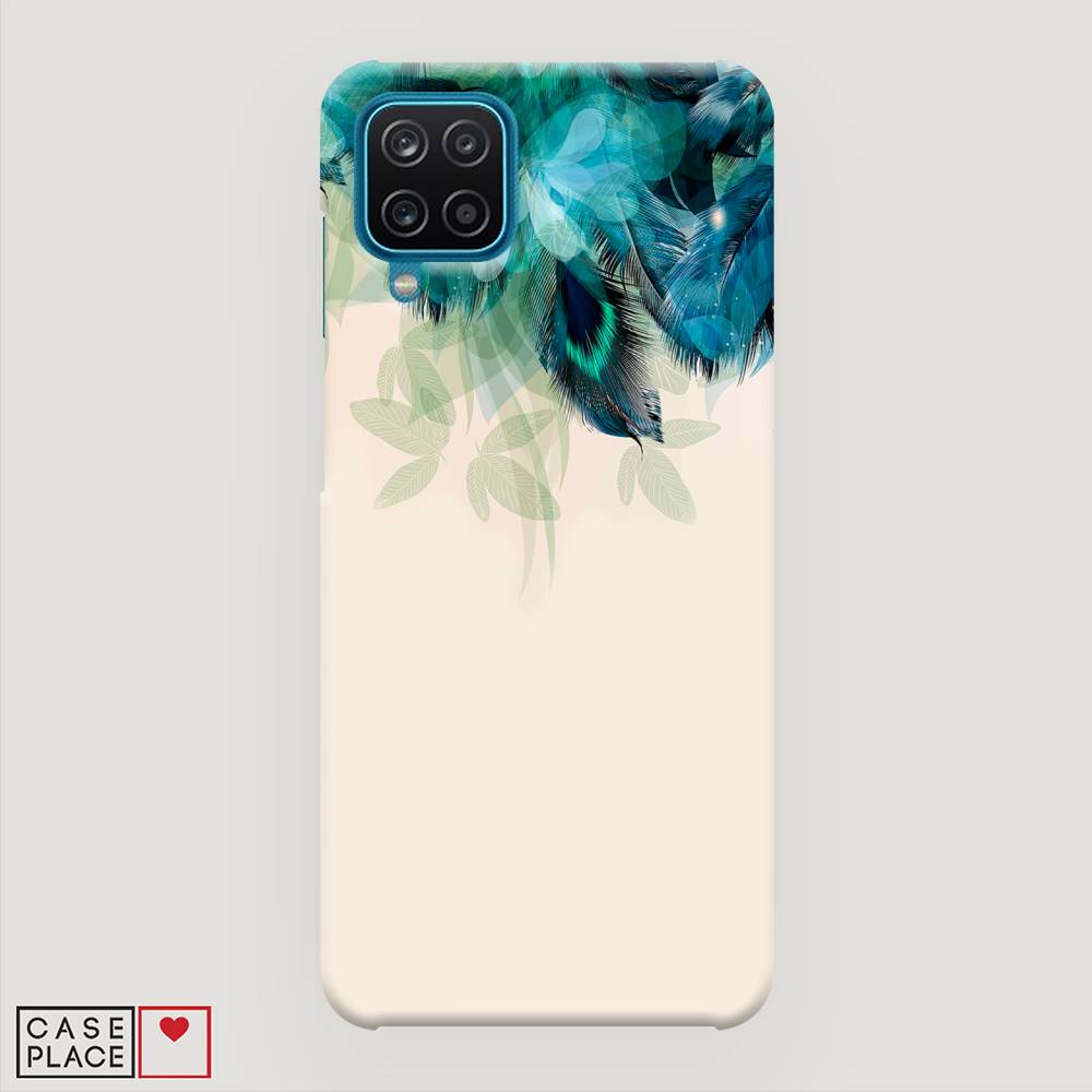 

Пластиковый чехол "Перья голубого цвета" на Samsung Galaxy A12, 2101620-1