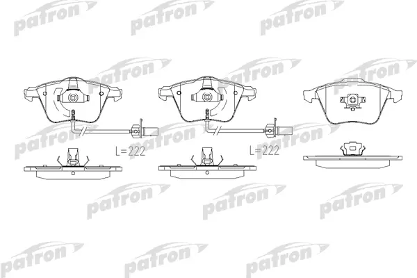 

Тормозные колодки PATRON дисковые pbp1765