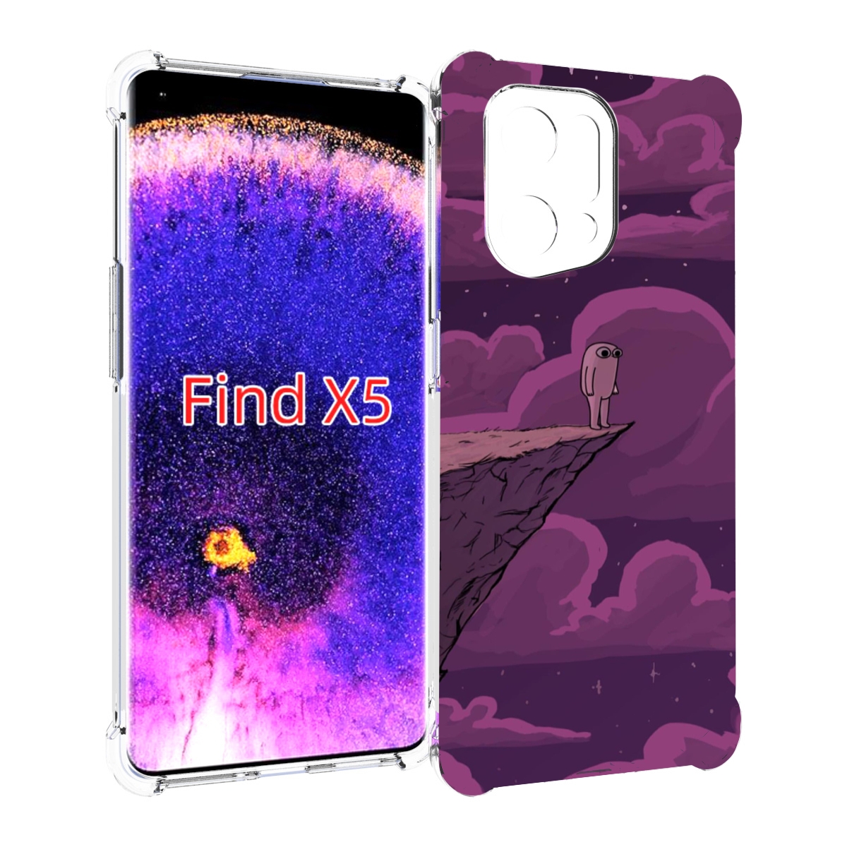 

Чехол MyPads розовая-фасолька для Oppo Find X5, Прозрачный, Tocco