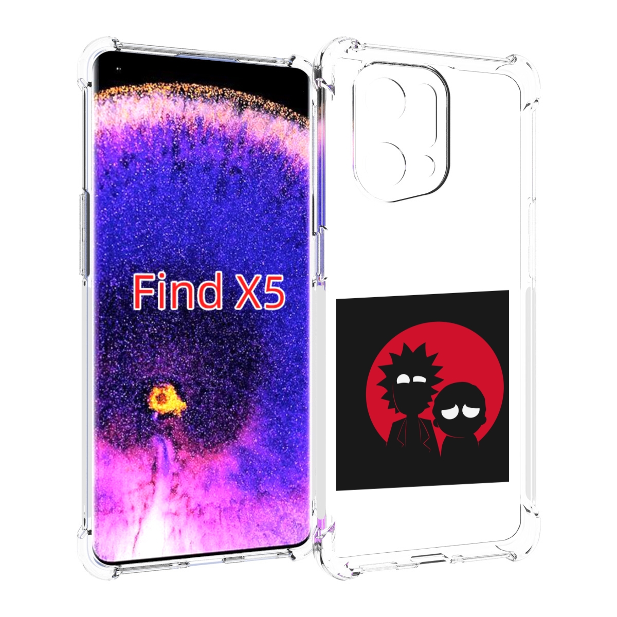 

Чехол MyPads рик и морти в тени для Oppo Find X5, Прозрачный, Tocco