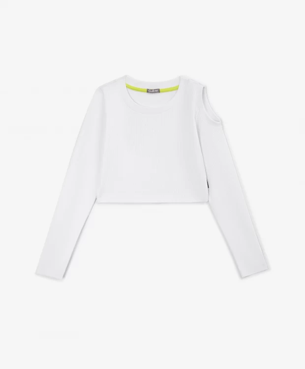 

Кроп-топ Gulliver 12408GJC1221, белый, 146, 12408GJC1221