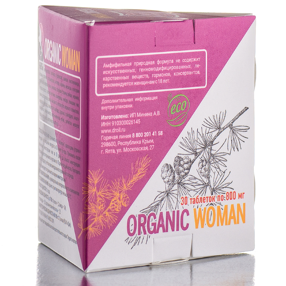 Биоактивная добавка Doctor Oil Organic Woman, 30 таблеток