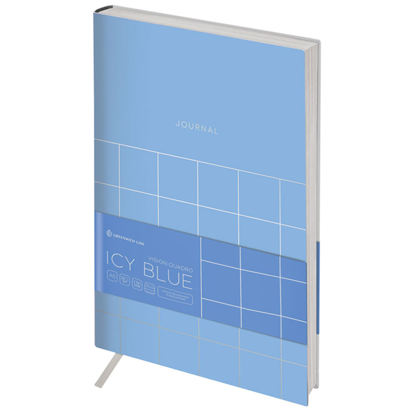 

Ежедневник недатированный Greenwich Line Vision, Quadro, Icy blue А5 136 листов 10шт