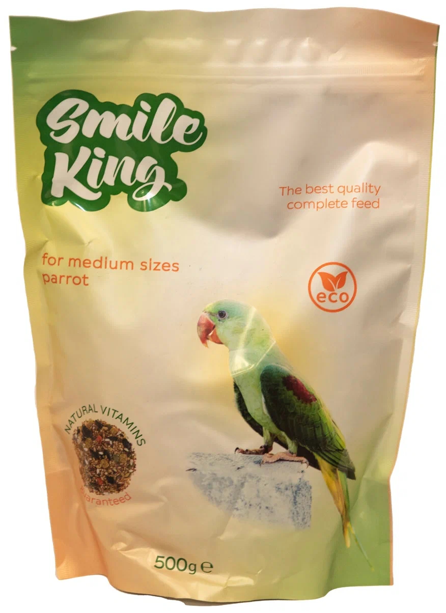 Корм Smile King для средних попугаев, 500 г
