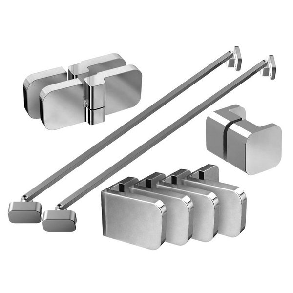 Набор металлических деталей для душевого уголка Ravak Brilliant D01000A082, хром набор заглушек и уголков ravak