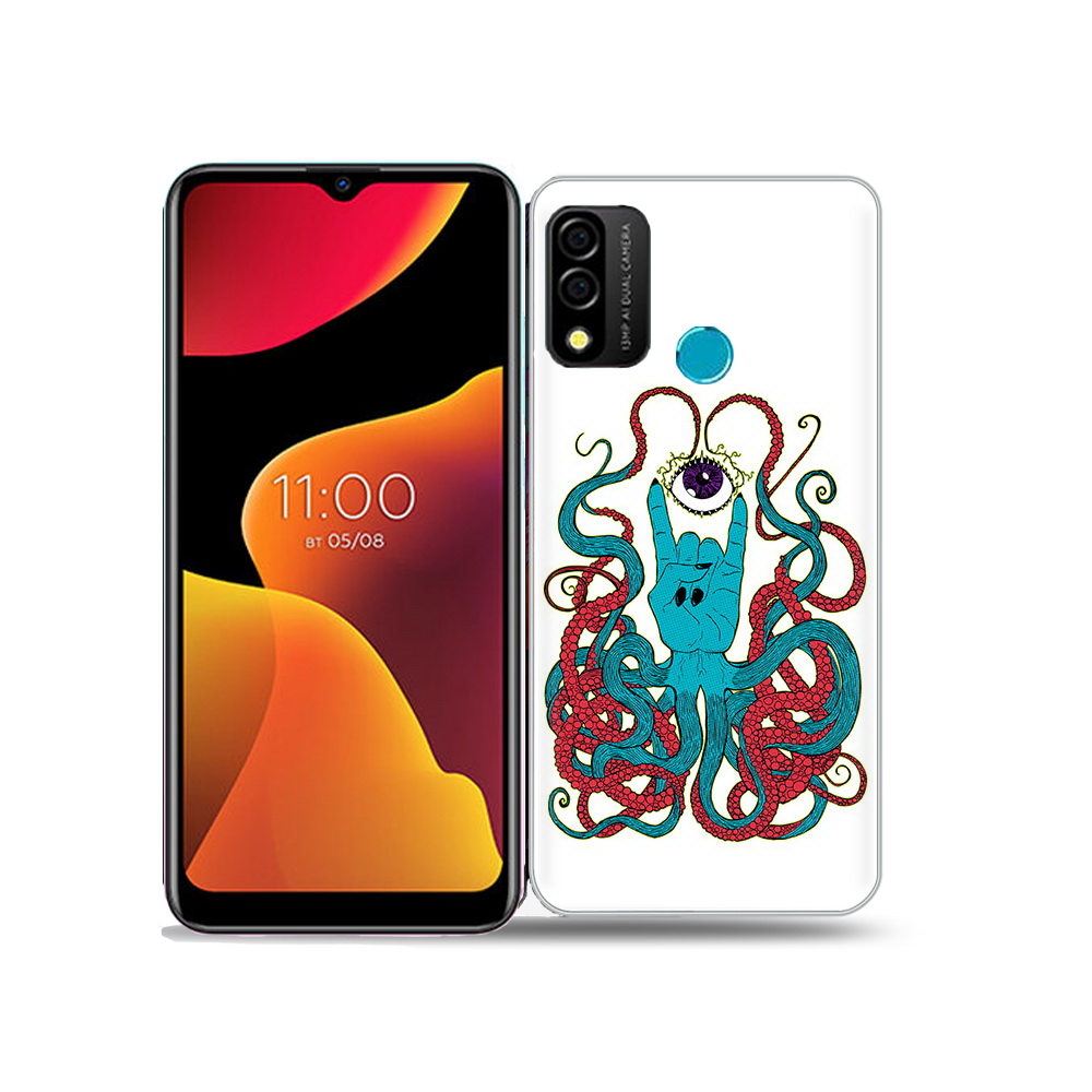 

Чехол MyPads Tocco для BQ 6645L Element осьминог-рука абстракция, Прозрачный, Tocco