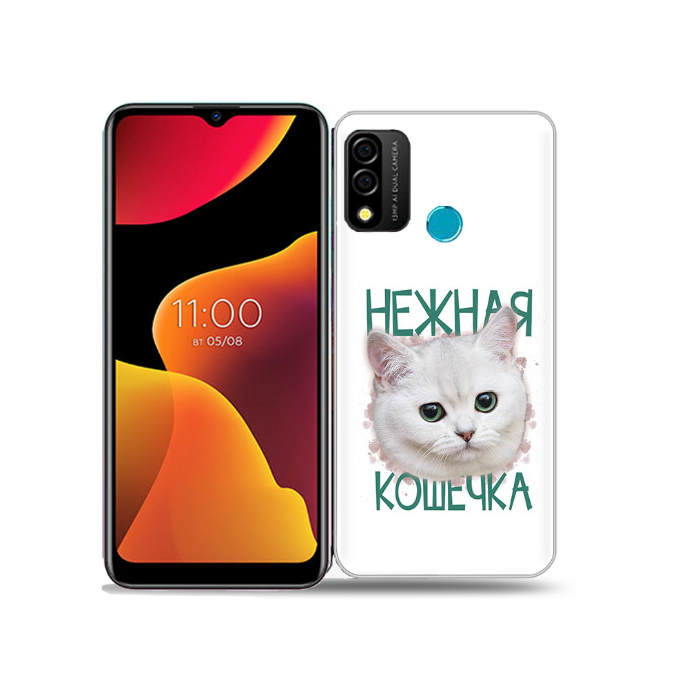 

Чехол MyPads Tocco для BQ 6645L Element нежная кошечка, Прозрачный, Tocco