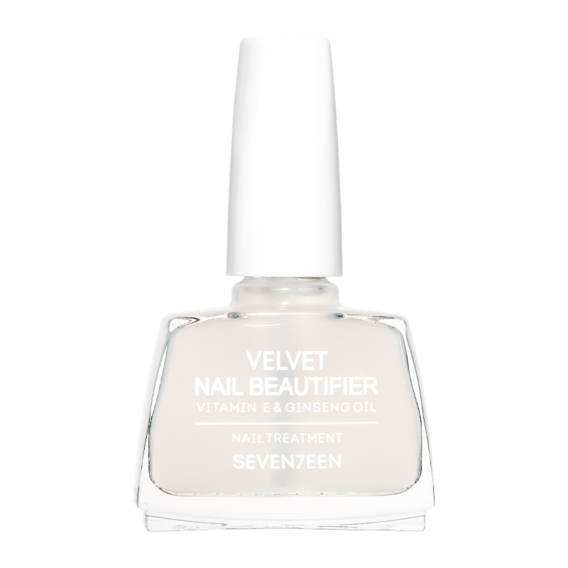 База для ногтей Seventeen Velvet Nail Beautifier укрепляющая, 12 мл pink up базовое покрытие для укрепления и восстановления поврежденных ногтей beauty sos damage nails