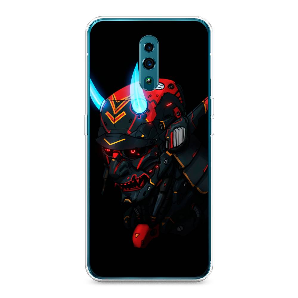 

Чехол Awog на Oppo Reno "Неоновый самурай", Разноцветный, 250750-6