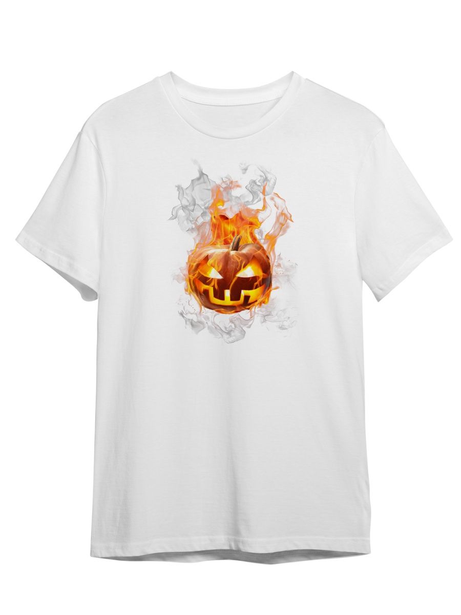 Футболка унисекс СувенирShop Хеллоуин/Halloween/Тыква/Зомби 45 белая M