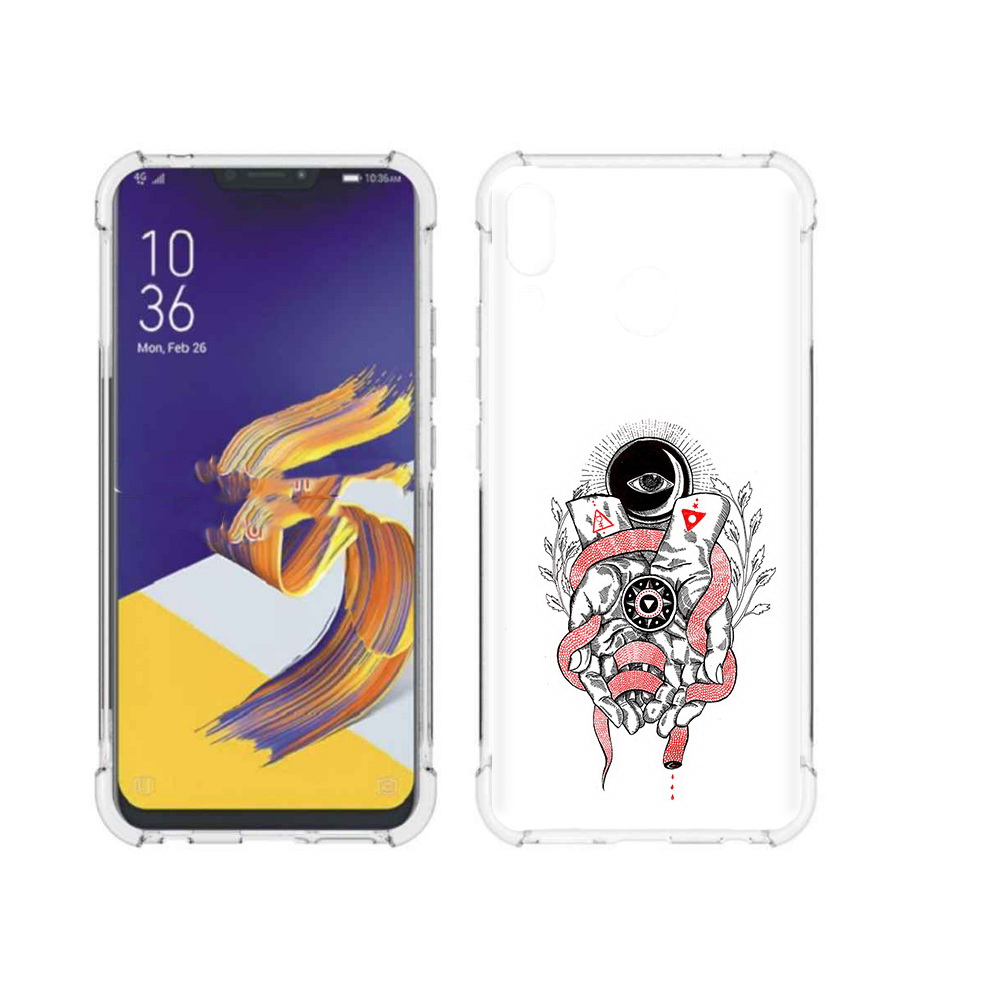 

Чехол MyPads Tocco для Asus ZenFone 5 абстрация связанные руки, Прозрачный, Tocco