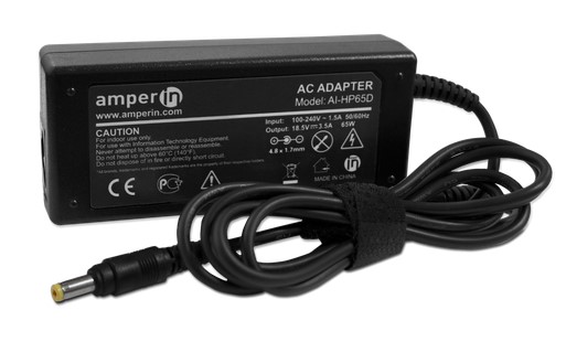 Блок питания Amperin AI-HP65D для ноутбуков HP 18.5V 3.5A 4.8x1.7