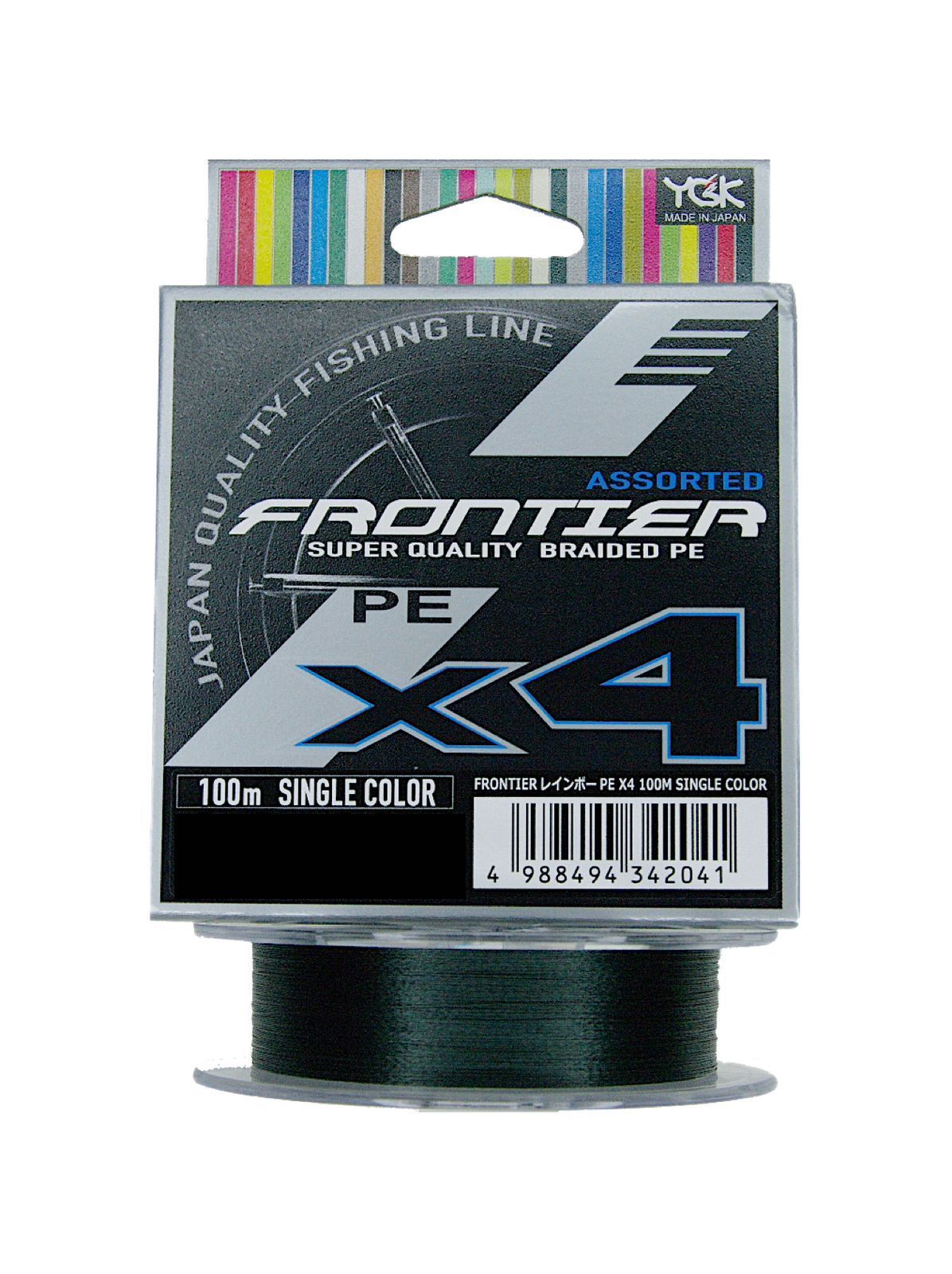 

Шнур YGK FRONTIER X4 PE 100m #1.2/12lb DARK GREEN, Зеленый, Frontier PE x4