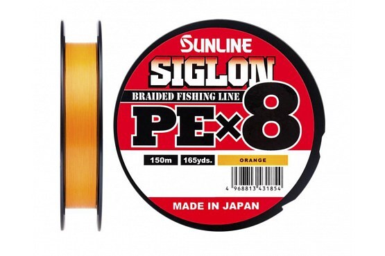 Шнур Sunline Siglon PEx8 Orange 150m #2.0/35LB