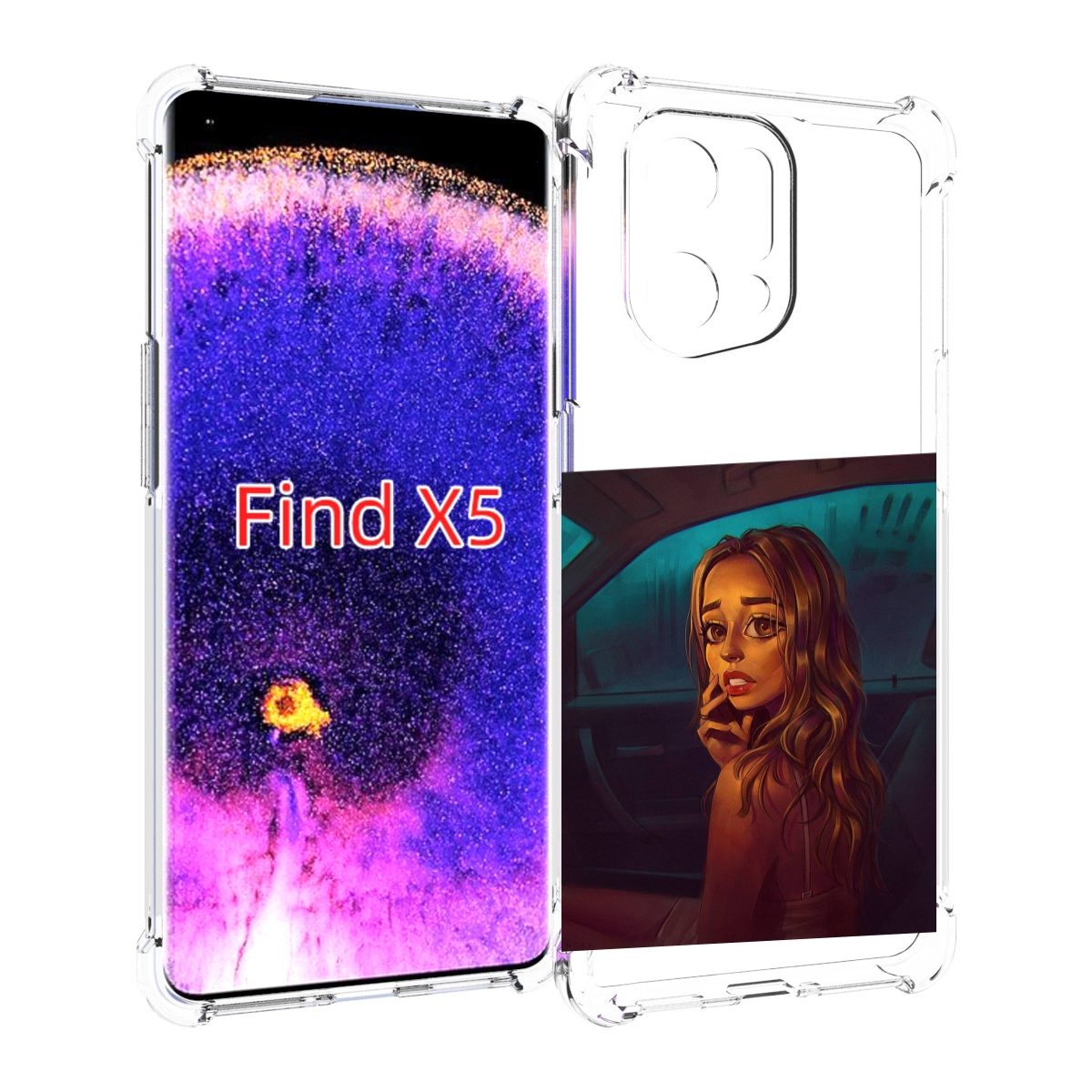 

Чехол MyPads пуп-невесты женский для Oppo Find X5, Прозрачный, Tocco