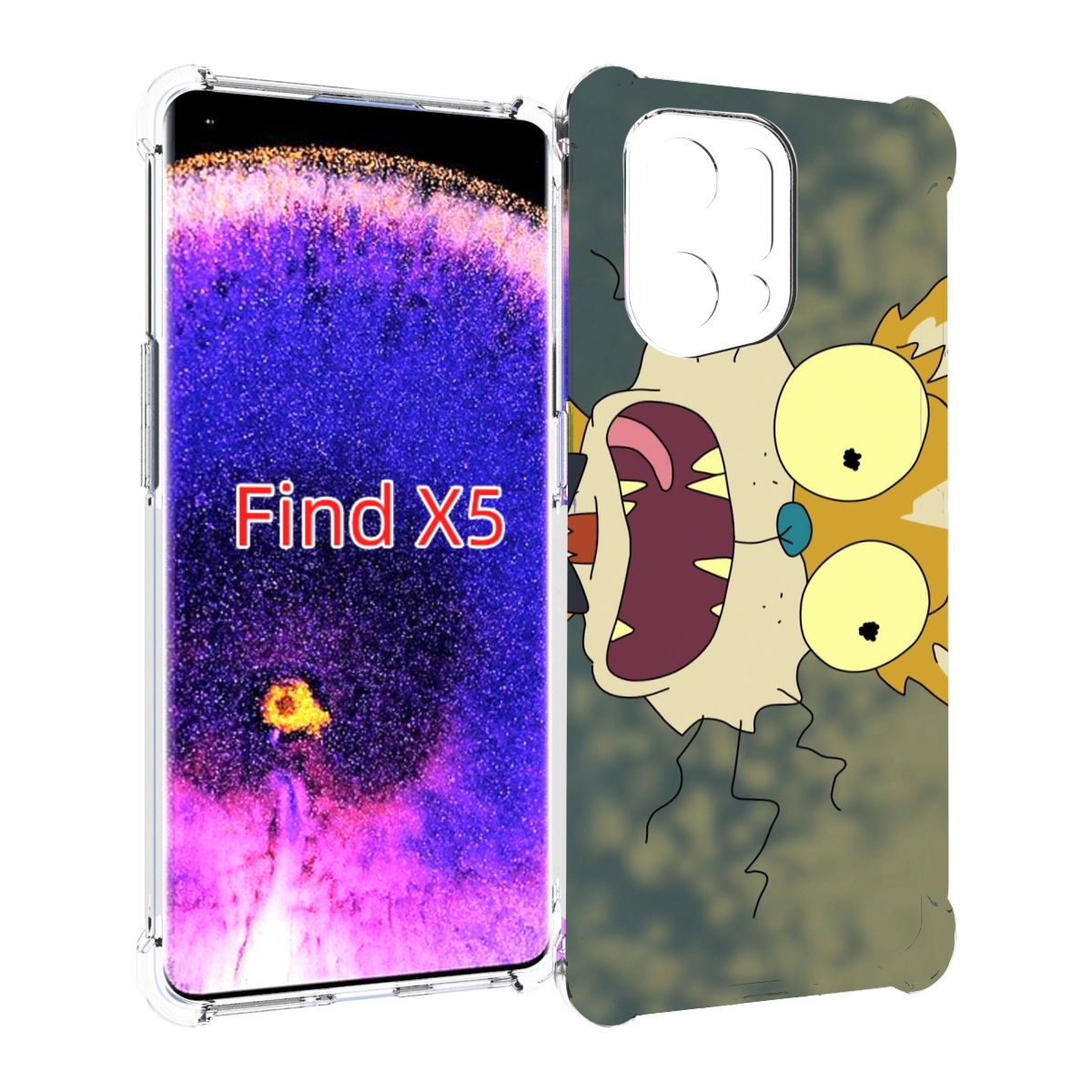 

Чехол MyPads пугливый кот для Oppo Find X5, Прозрачный, Tocco