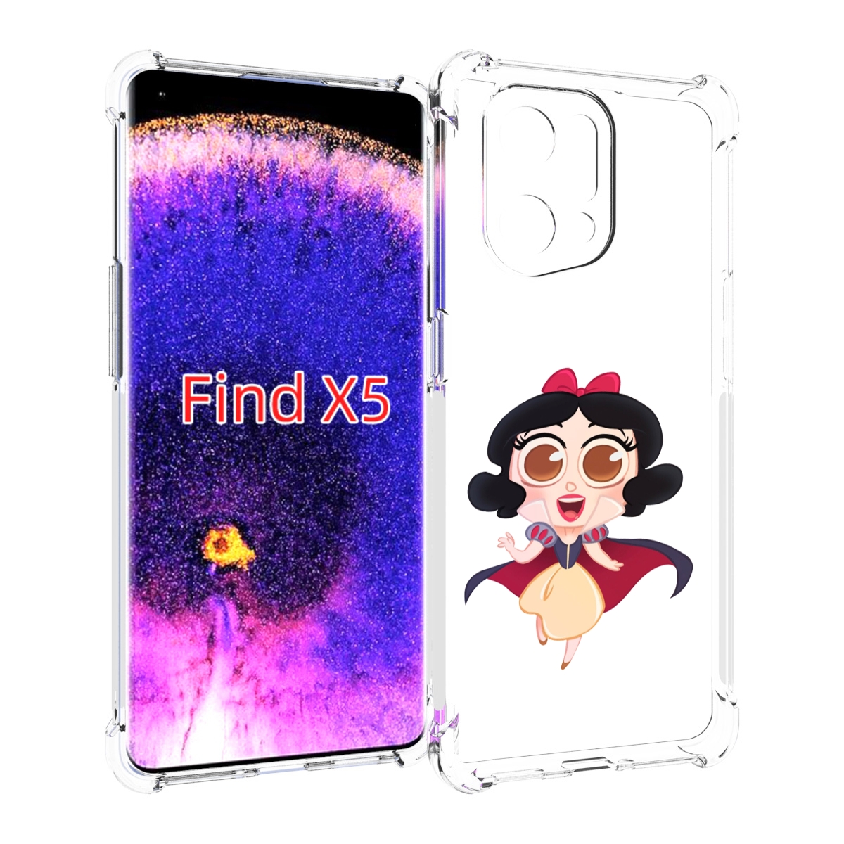 

Чехол MyPads принцеска-нарисованная женский для Oppo Find X5, Прозрачный, Tocco
